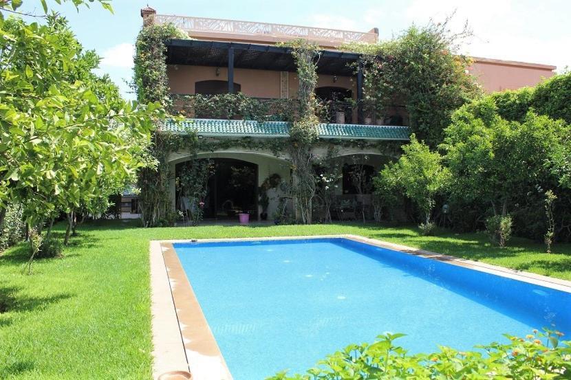 Magnifique Villa Avec Piscine Chauffee Que Pour Famille Marrakesch Exterior foto