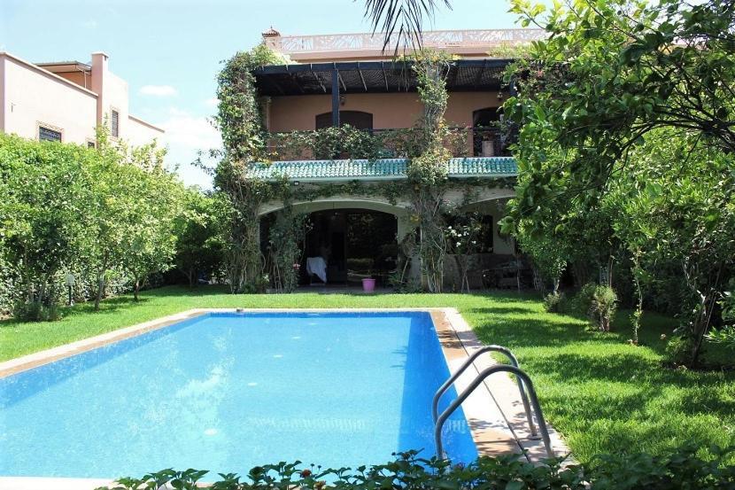 Magnifique Villa Avec Piscine Chauffee Que Pour Famille Marrakesch Exterior foto